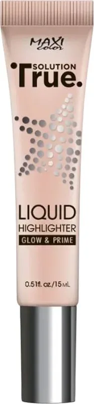 Хайлайтер для обличчя Maxi Color True Solution Liquid 01 Рожева перлина 15 мл