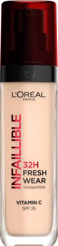 Стійкий тональний крем - L'Oreal Paris Infaillible 32H Fresh Wear Foundation, 020 - Ivory, 30 мл (до 10.2026)