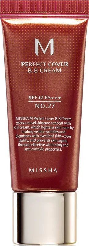 BB крем Missha Perfect Cover SPF42 світлий бежевий №13, 50 мл