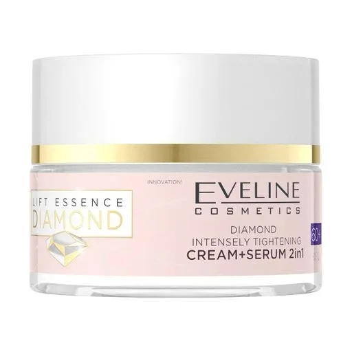 Крем-сироватка для обличчя Eveline DIAMOND Lift Essence інтенсивне підтягування 60+, 50 мл