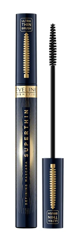Туш для вій Eveline DEFINING MASCARA з тонкою щіточкою чорна, 6 мл