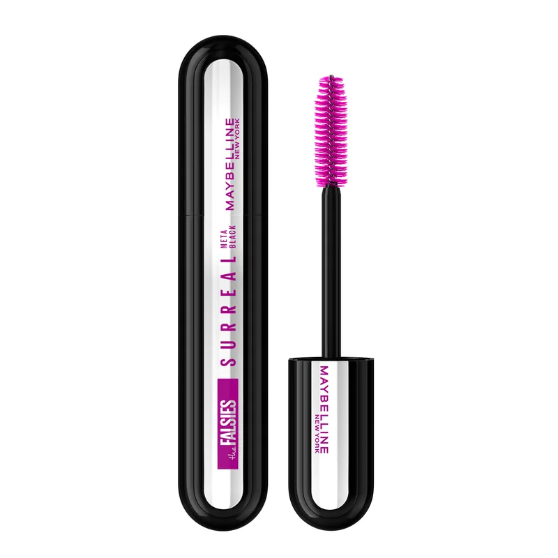 Туш для вій MaybellineFalsies Surreal Meta Black об'єм та подовження екстра-чорна, 10 мл