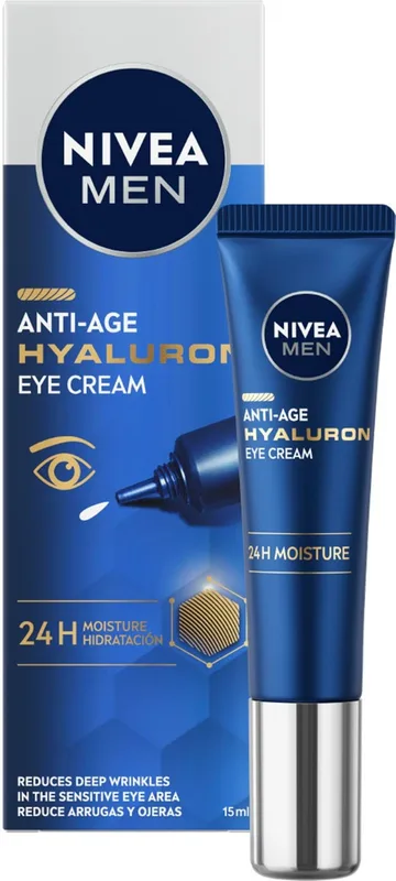 Крем для шкіри навколо очей NIVEA MEN Hyaluron антивіковий з гіалуроновою кислотою 15 мл