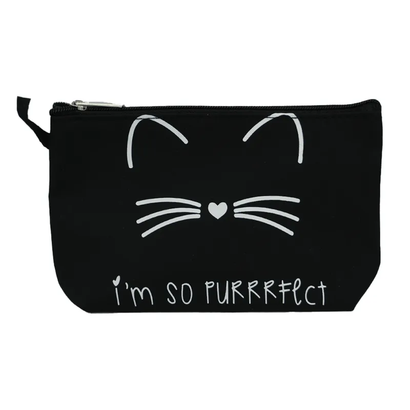 Косметичка з котячим принтом "Я така котейка!"