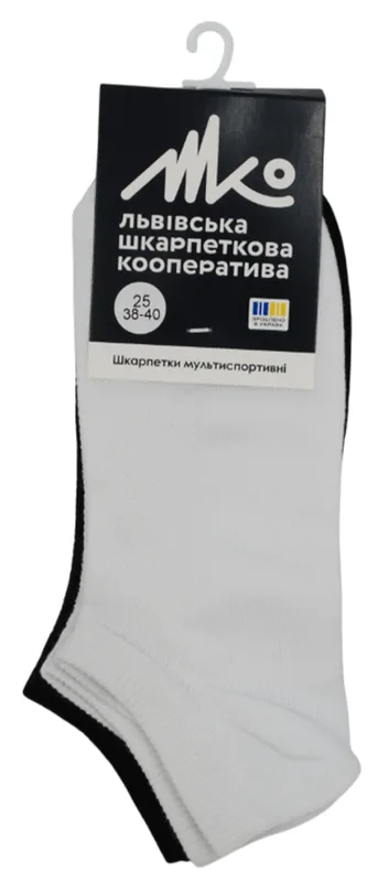 Шкарпетки Leo Step чоловічі сітка розмір 25, набір 2 шт., чорний та білий