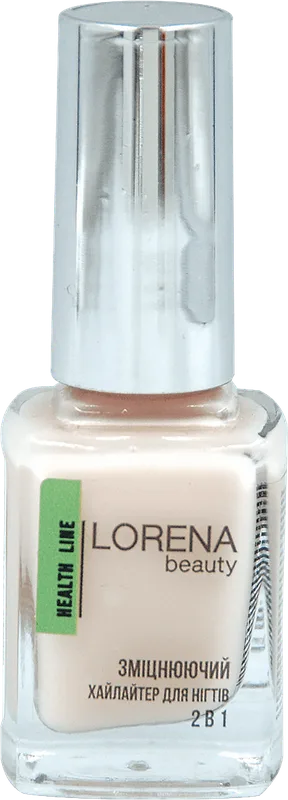 Догляд за нігтями LORENA beauty Health Line Зміцнюючий хайлайтер для нігтів 2 в 1 №8, 12,5мл
