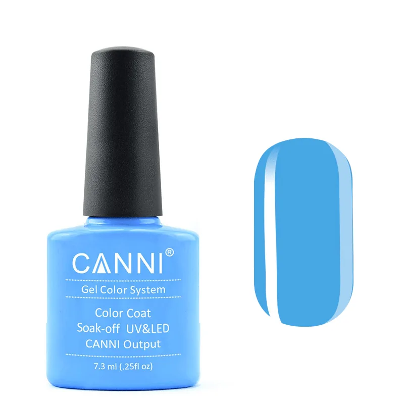 Гель-лак Canni Color Coat Soak-off UV&LED 230 класичний блакитний 7.3 мл