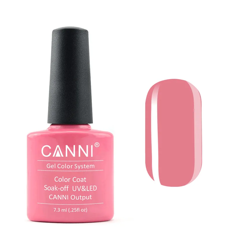 Гель-лак Canni Color Coat Soak-off UV&LED 234 пастельний темно-рожевий 7.3 мл