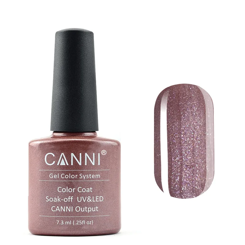 Гель-лак Canni Color Coat Soak-off UV&LED 203 кавовий перламутр 7.3 мл
