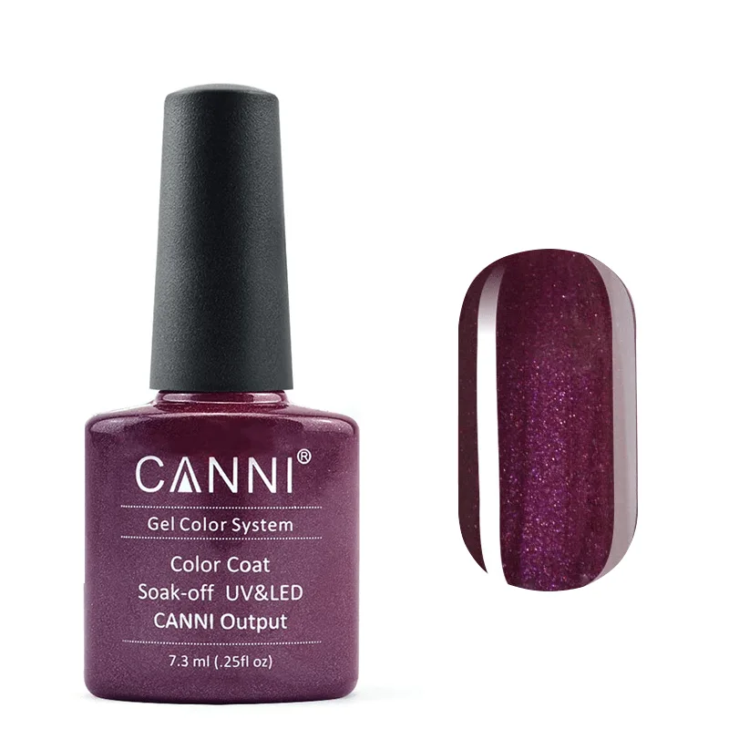 Гель-лак Canni Color Coat Soak-off UV&LED 196 сливовий перламутр 7.3 мл
