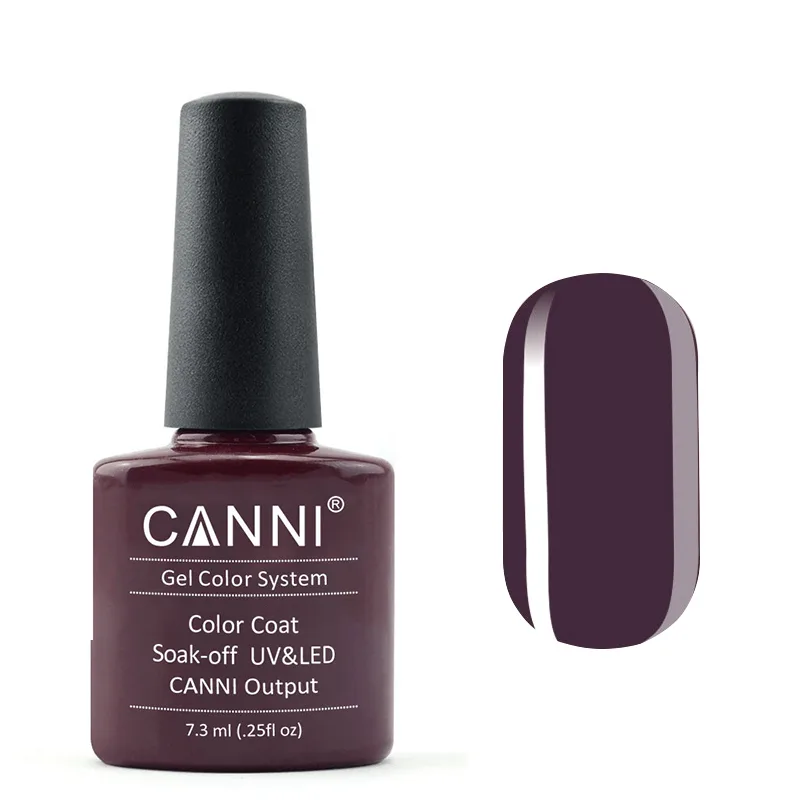 Гель-лак Canni Color Coat Soak-off UV&LED 166 червоно-коньячний 7.3 мл