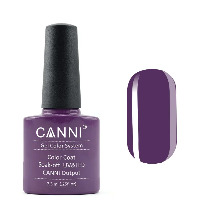 Гель-лак Canni Color Coat Soak-off UV&LED 164 темно-сливовий 7.3 мл