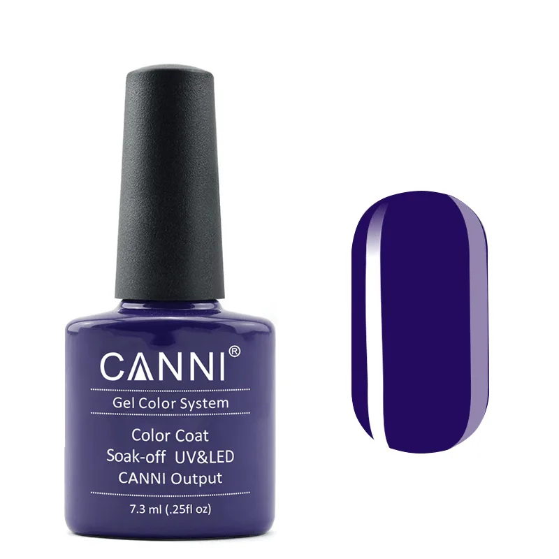 Гель-лак Canni Color Coat Soak-off UV&LED 125 опівнічно-фіолетовий 7.3 мл