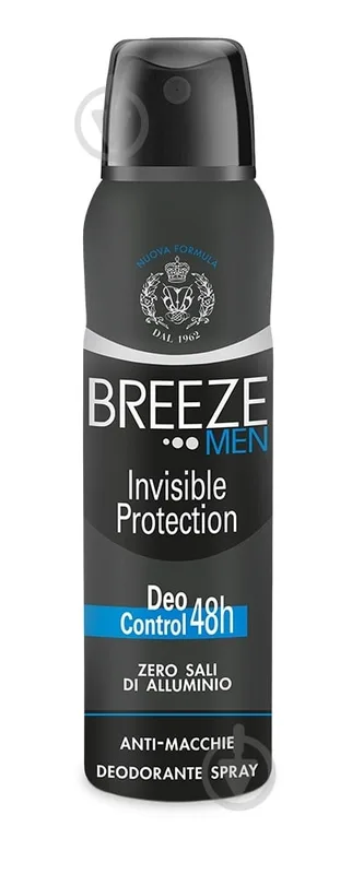 Дезодорант для чоловіків Nvisible Protection Breeze 150 мл