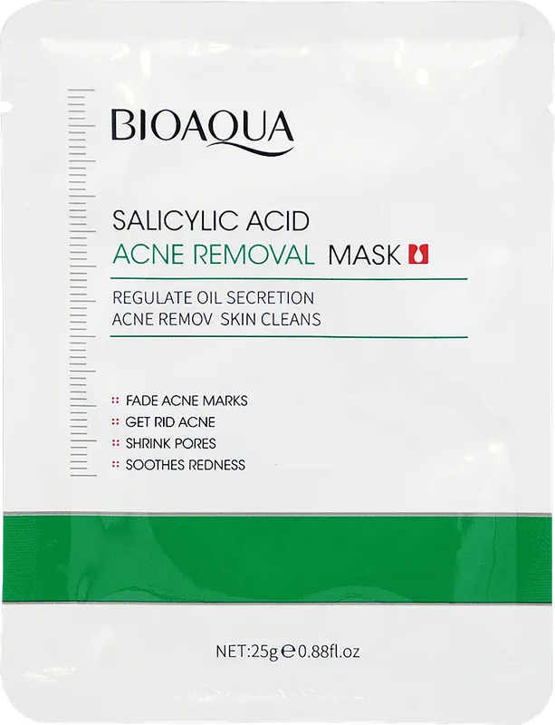 Тканинна маска для обличчя BIOAQUA з саліциловою кислотою Acne Removal 25 г