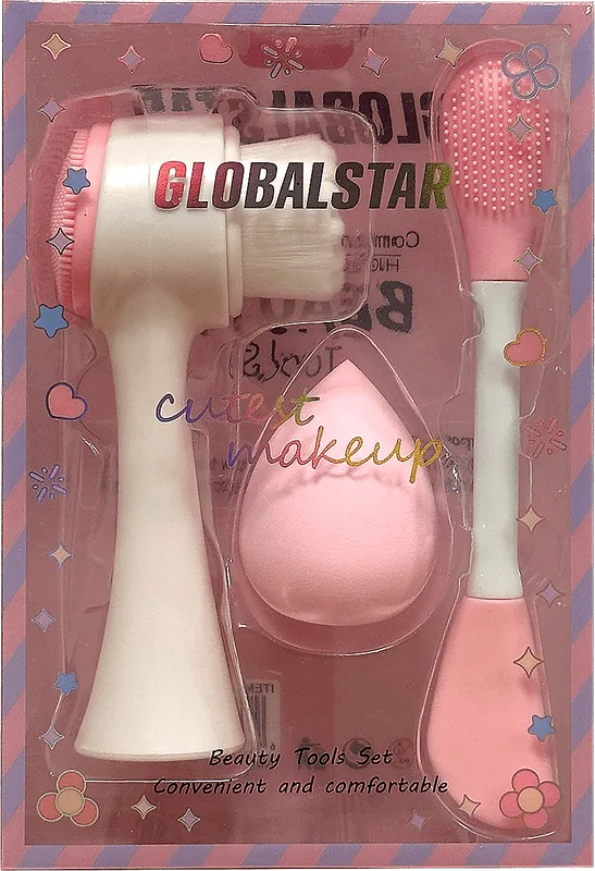 Набір подарунковий догляд за обличчям Ruby Face 3 в 1 Headband and Mask Brush Set