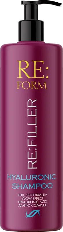 Шампунь Re:Form Re:filler Об'єм та зволоження волосся гіалуроновий, 400 мл