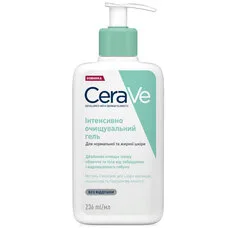 Гель для обличчя та тіла CeraVe інтенсивно очищуючий для нормальної та жирної шкіри 236мл