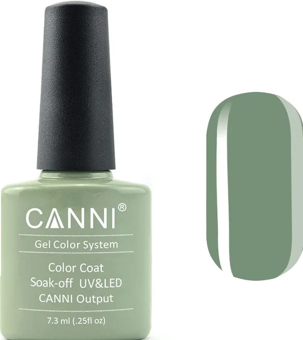 Гель-лак Canni Color Coat Soak-off UV&LED 153 світло-оливковий 7.3 мл