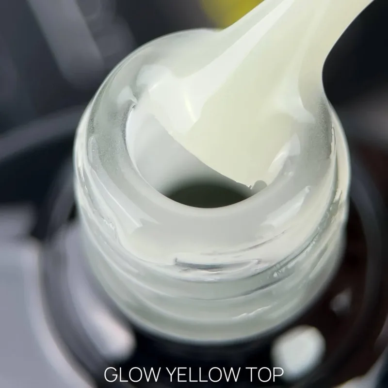 Топ для гель-лаку що світиться у темряві Crooz Glow Yellow Top 8 мл Жовтий