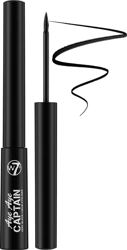 Підводка для очей W7 Aye Captain liquid Eye Liner 5 мл Very Black (28094)