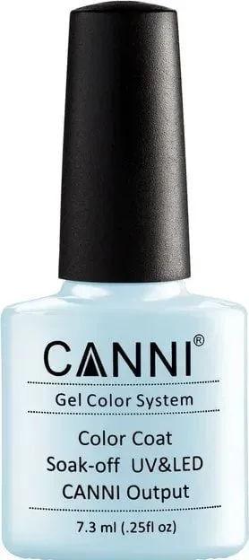 Гель-лак Canni Color Coat Soak-off UV&LED 38 світлий сіро-блакитний 7.3 мл