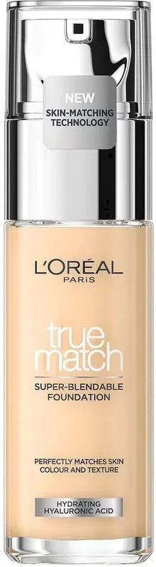 Легкий тональний крем для обличчя L'Oreal Paris True Match Super Blendable Foundation з гіалуроновою кислотою тон