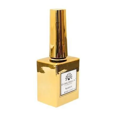 База для гель-лаку каучукова Global Fashion Rubber Base Coat, 15 мл. (Золота банка)