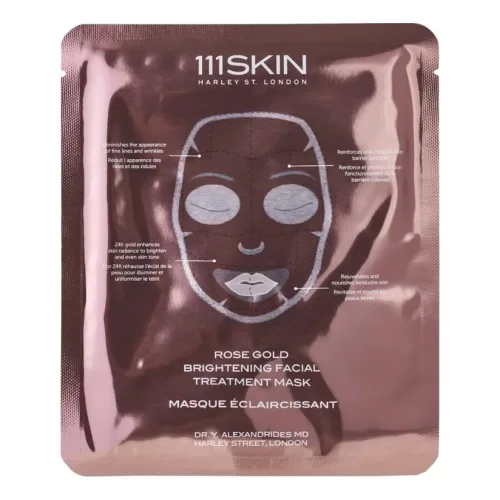 Освітлююча маска для обличчя з рожевого золота 111SKIN Rose Gold Brigtening Facial Treatment Mask Single — обʼєм 30 мл