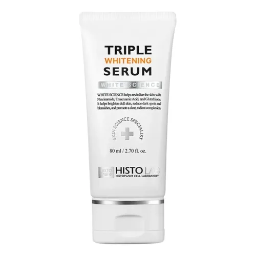 Освітлювальна сироватка для вирівнювання тону шкіри HISTOLAB Triple Whitening Serum — обʼєм 80 мл