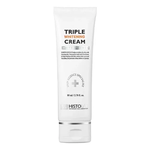 Освітлювальний крем для вирівнювання тону шкіри HISTOLAB Triple Whitening Cream — обʼєм 80 мл