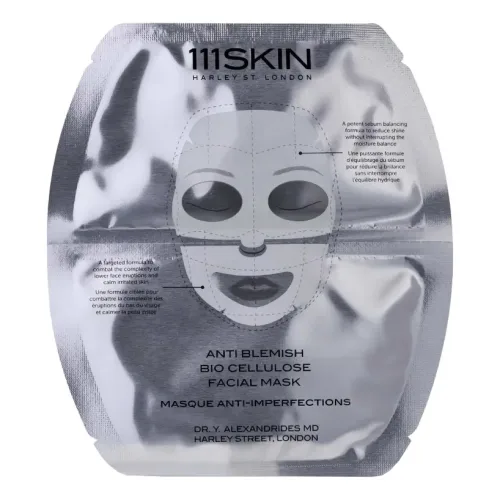 Двосегментна маска для проблемної шкіри обличчя 111SKIN Anti Blemish Bio Cellulose Facial Mask Single — обʼєм 25 мл 25 мл