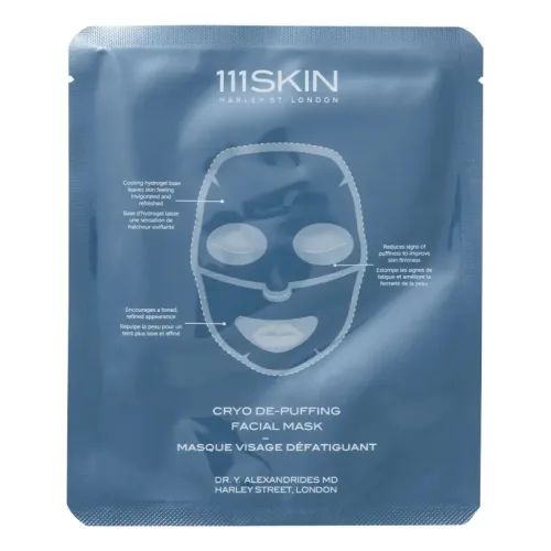 Гідрогелева маска для експрес-ліфтингу й зняття набряклості 111SKIN Sub Zero De-Puffing Energy Face Mask Single — обʼєм 30 мл