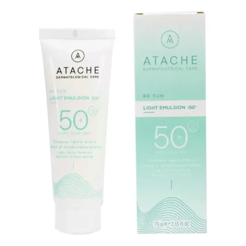 Омолоджуюча сонцезахистна емульсія ATACHE BE SUN Light Emultion SPF 50+ — обʼєм 75 мл