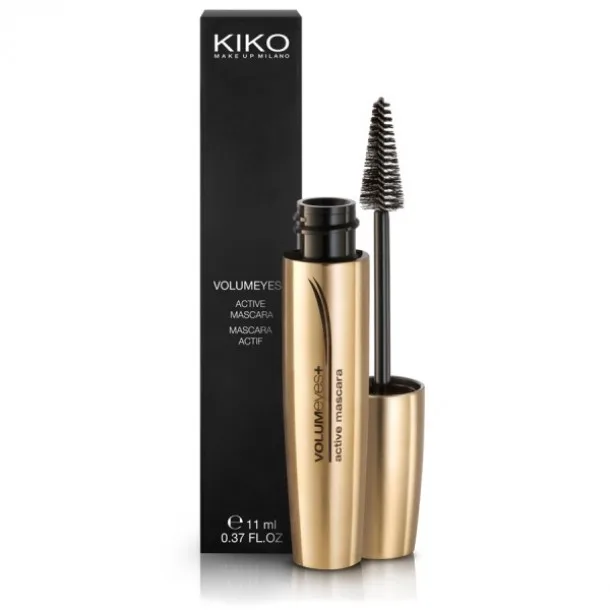 Туш для Вій Kiko Milano Volumeyes+ Active Mascara Чорна (11 мл)