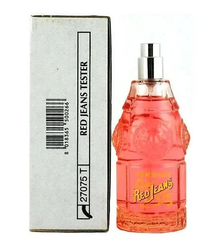 Оригінальна туалетна вода жіноча Versace Red Jeans 75ml тестер, квітково-фруктовий пудровий аромат