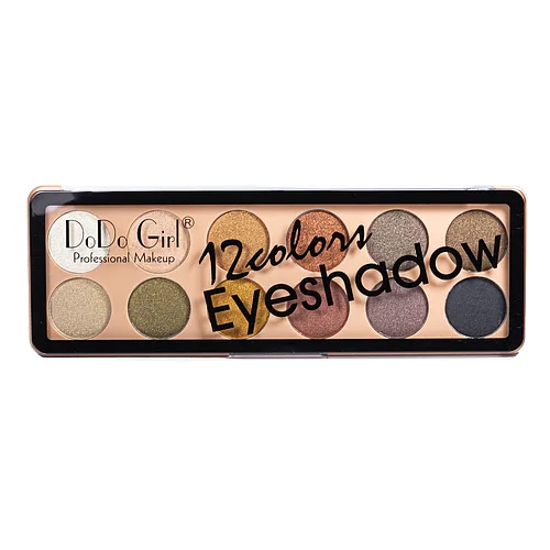Палетка тіней для повік DoDo Girl Eyeshadow Unique Colors перламутрові 12 відтінків D3139