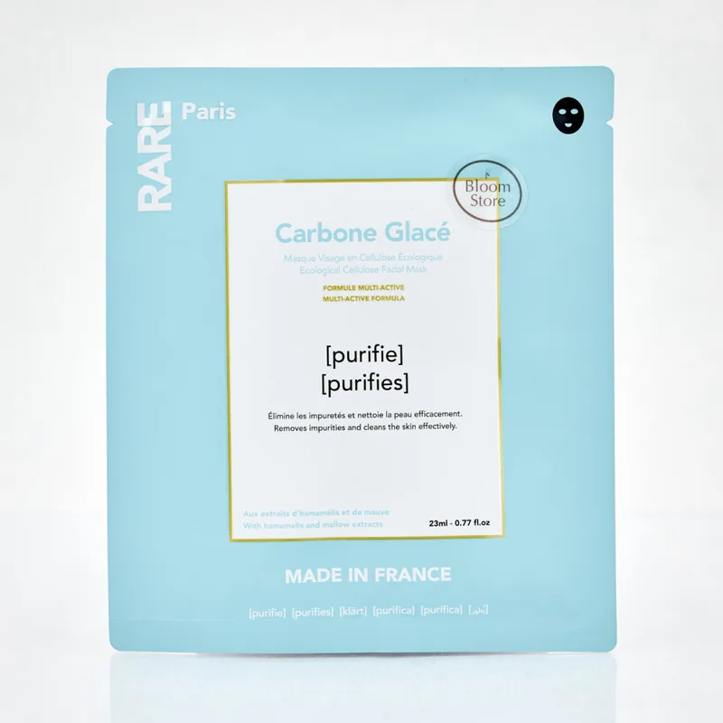 Rare Paris Carbone Glace Purifying Face Mask Очищуюча маска для обличчя з гамамелісом та екстрактом мальви