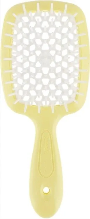 Janeke Superbrush Small щітка для вол біла + жовта
