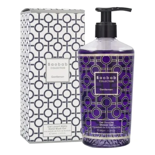 Гель для душу з ароматом рому, шафрану та лабдануму BAOBAB COLLECTION Shower Gel Gentlemen — обʼєм 350 мл