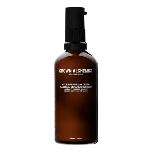 Зволожуючий денний крем з ароматом квітів камелії та герані GROWN ALCHEMIST Hydra-Repair Day Cream: Camellia, Geranium Blossom — обʼєм 100 мл 100 мл