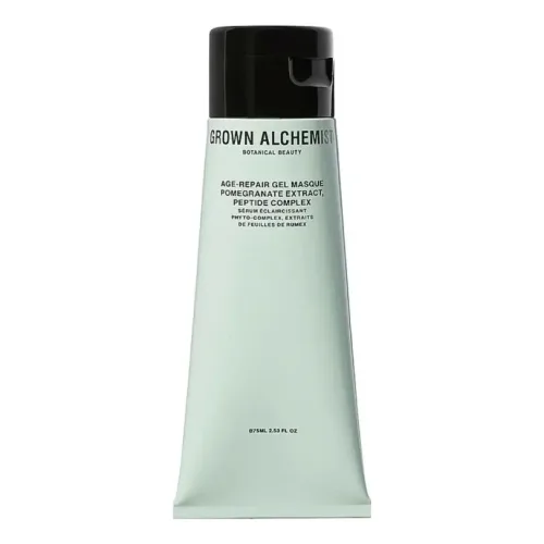 Анти-ейдж гель-маска GROWN ALCHEMIST Age-Repair Gel Masque: Pomegranate Extract, Peptide Complex — обʼєм 75 мл
