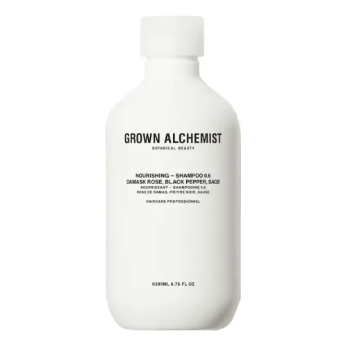 Шампунь для живлення волосся GROWN ALCHEMIST Nourishing Shampoo 0.6: Damask Rose, Black Pepper, Sage — обʼєм