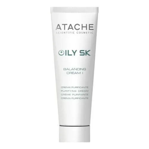 Збалансовуючий крем для шкіри з акне ніч/день ATACHE Oily SK Balancing Cream I — обʼєм 50 мл