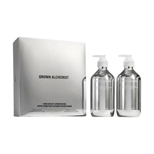 Лімітований набір для догляду за руками у хромованому дизайні GROWN ALCHEMIST Hand Care Set: Chrome Edition
