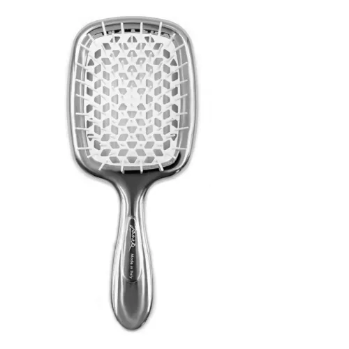 Щітка для волосся Срібна з білим JANEKE Superbrush Lux Срібна з білим