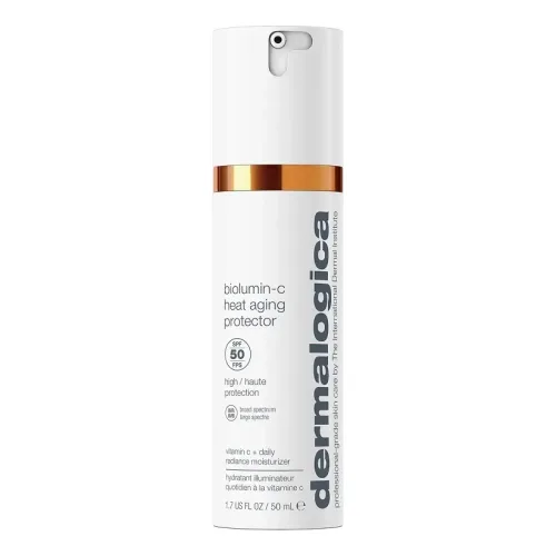 Антивіковий сонцезахисний крем DERMALOGICA Biolumin-C Heat Aging Protector SPF 50 — обʼєм 50 мл