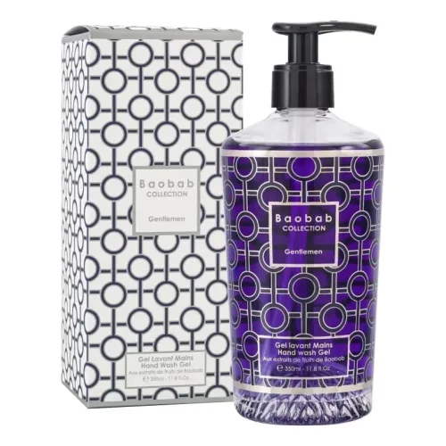 Очищуючий гель для рук з ароматом рому, шафрану та лабдануму BAOBAB COLLECTION Hand Wash Gel Gentlemen — обʼєм 350 мл
