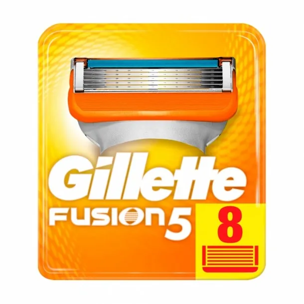 Змінні Касети для Бритви Джилет Фьюжн 5 — Gillette Fusion 5 in 8 Refill Cassettes