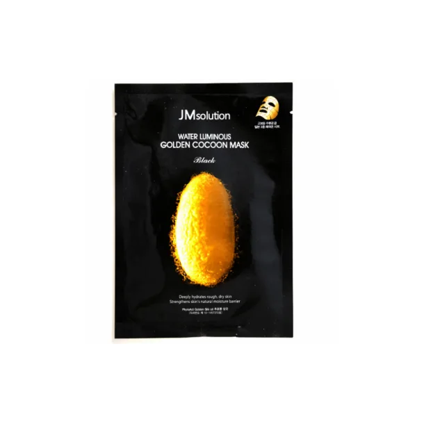 Живильна Тканинна Маска для Обличчя JMsolution Water Luminous Golden Cocoon Mask Black (45 гр)